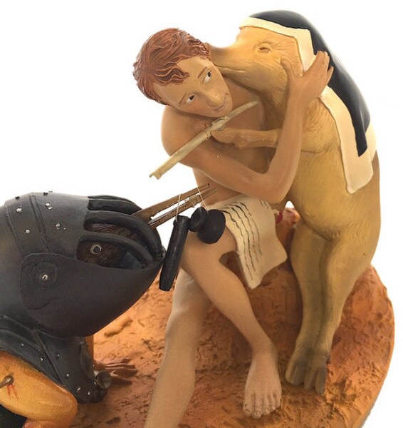 Figurine Helmeted Bird Monster Tortured Soul Sister Swine by Bosch
